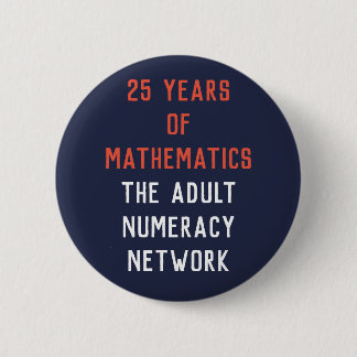 Badge Rond 5 Cm 25 ans de mathématiques : Bouton d'annonce