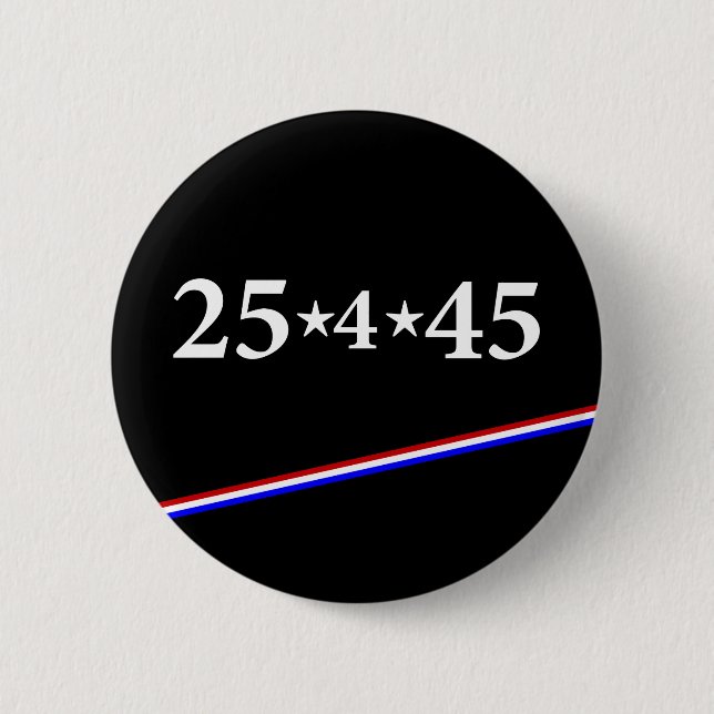 Badge Rond 5 Cm 25ème Amendement (Devant)