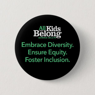 Badge Rond 5 Cm 2.25-inch Black Button - DEI