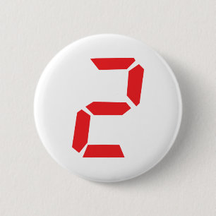 Badge Rond 5 Cm 2 deux réveil numérique