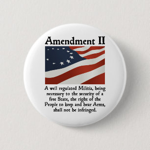 Badge Rond 5 Cm 2ème Amendement