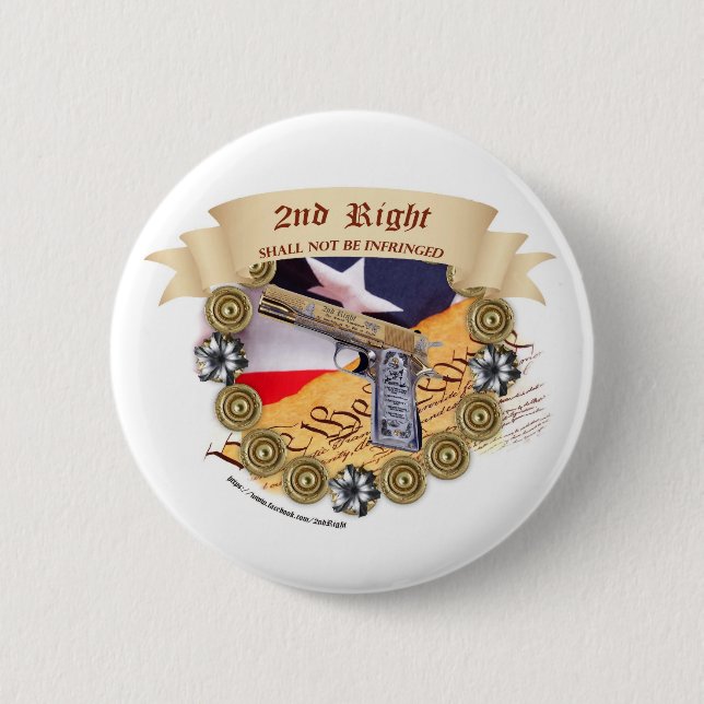 Badge Rond 5 Cm 2ème bonne protestation (Devant)