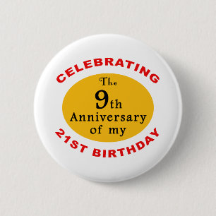 Badge Rond 5 Cm 30e anniversaire Gag Cadeaux
