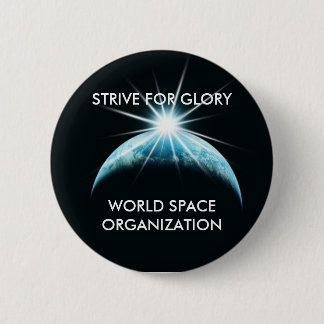 Badge Rond 5 Cm 320s, ORGANISATION de l'ESPACE du MONDE, ESSAYENT