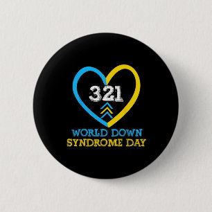 Badge Rond 5 Cm 321 Journée mondiale de sensibilisation au syndrom