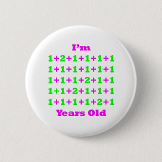 Badge Rond 5 Cm 34 années du GR magenta