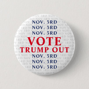 Badge Rond 5 Cm 3 novembre : Trump Out