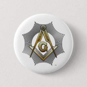 Badge Rond 5 Cm 3e degré : Maître Mason