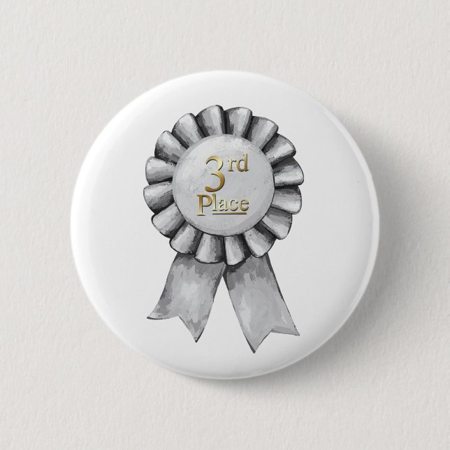 Badge Rond 5 Cm 3ème Placez le bouton de ruban (Devant)