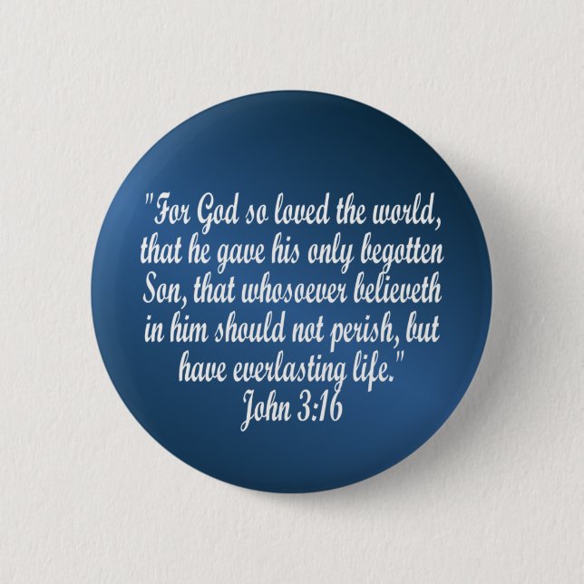 Badge Rond 5 Cm 3h16 de John (Devant)