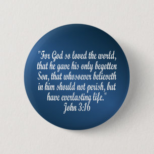 Badge Rond 5 Cm 3h16 de John