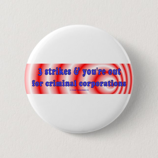 Badge Rond 5 Cm 3StrikesCorps (Devant)