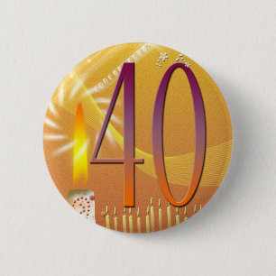 Badge Rond 5 Cm 40 années !