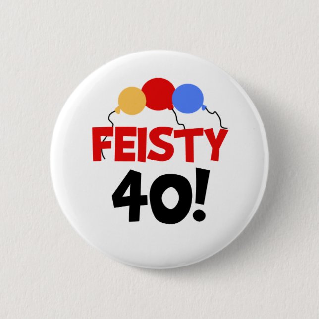 Badge Rond 5 Cm 40 courageux (Devant)