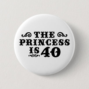 Badge Rond 5 Cm 40e anniversaire