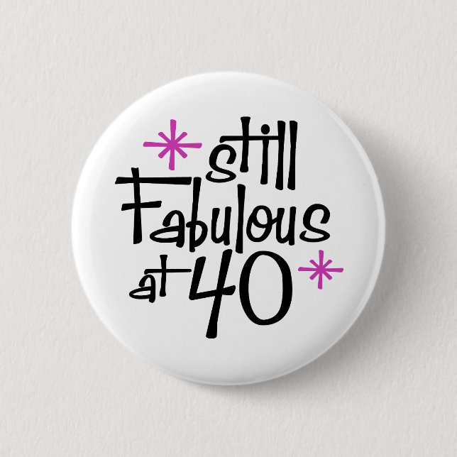 Badge Rond 5 Cm 40e anniversaire (Devant)
