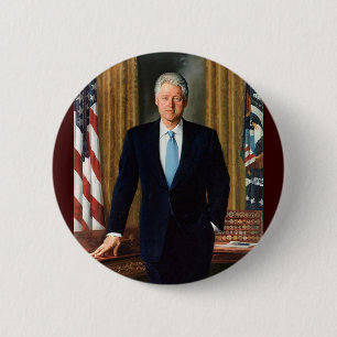 Badge Rond 5 Cm 42 Bill Clinton