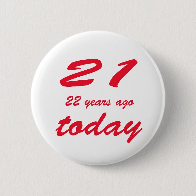 Badge Rond 5 Cm 43 ans (Devant)