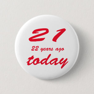 Badge Rond 5 Cm 43 ans