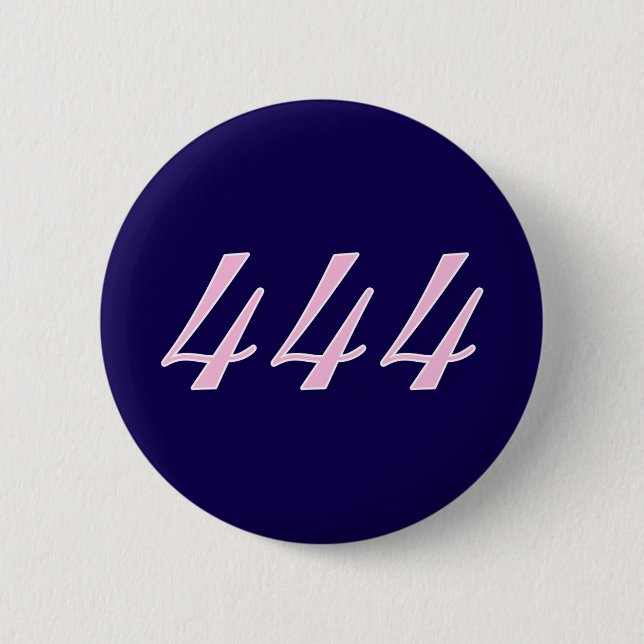Badge Rond 5 Cm 444 Numéro d'ange (Devant)