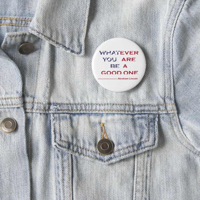 Badge Rond 5 Cm 4 juillet (En situation)