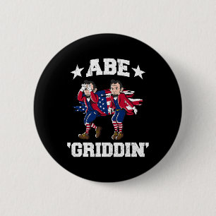 Badge Rond 5 Cm 4 juillet Benjamin Franklin Griddy Ben Griddin