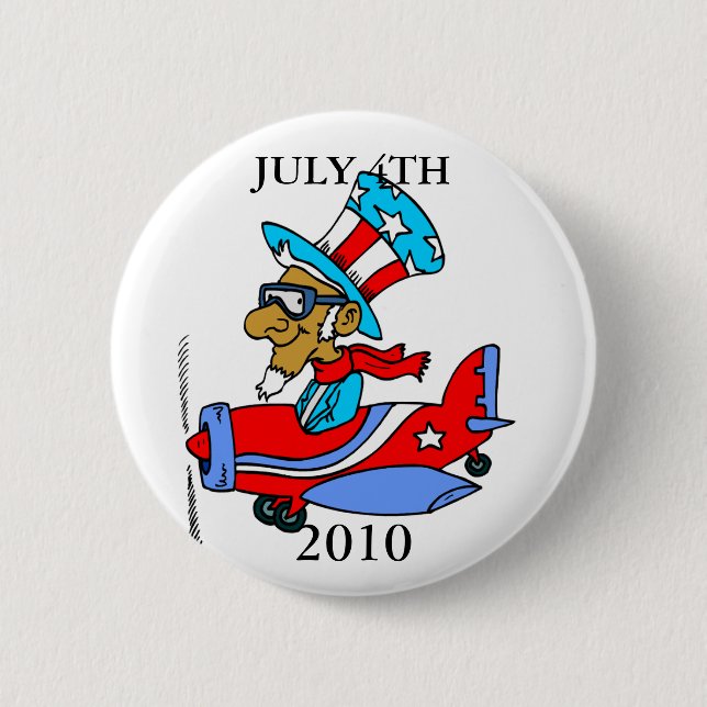 BADGE ROND 5 CM 4 JUILLET BOUTON (Devant)