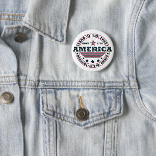Badge Rond 5 Cm 4 juillet heureux