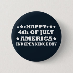 Badge Rond 5 Cm 4 juillet heureux