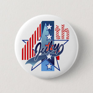 Badge Rond 5 Cm 4 juillet par SHARON SHARPE