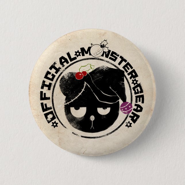 Badge Rond 5 Cm 4 petits monstres - logo de vacances de Michael (Devant)