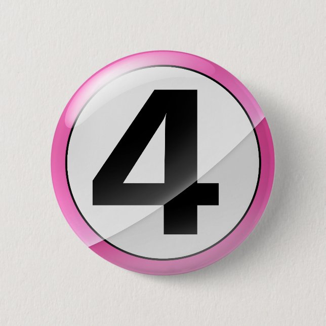 Badge Rond 5 Cm 4 rose (Devant)