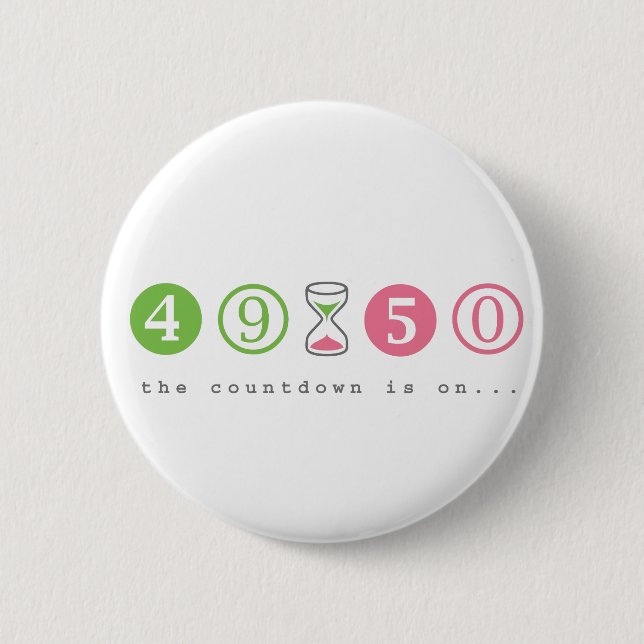 Badge Rond 5 Cm 50 Ans (Devant)