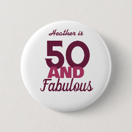 Badge Rond 5 Cm 50 et fabuleux