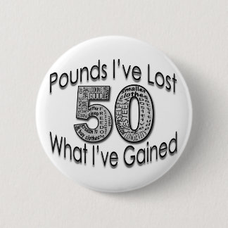 Badge Rond 5 Cm 50 livres de bouton perdu