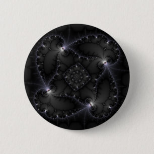 Badge Rond 5 Cm 50 Nuances De Gris - Art Fractal