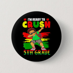 Badge Rond 5 Cm 5e année Dabbing Black African Boys Retour à l'éco