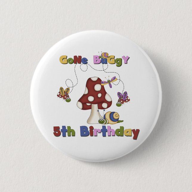 Badge Rond 5 Cm 5e Bogue Anniversaire Tshirts et cadeaux (Devant)