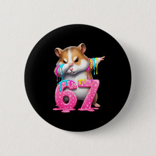 Badge Rond 5 Cm 67 Animaux Drôle 67 Brainrot Jeunesse Enfants Hams