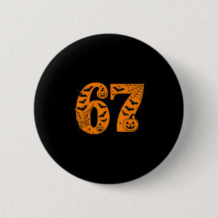 Badge Rond 5 Cm 67 Halloween Six Seven Brainrot Mème Garçons Enfan