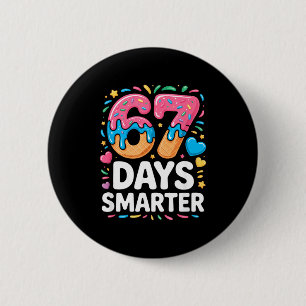 Badge Rond 5 Cm 67 jours plus intelligents Drip Enfants Enseignant