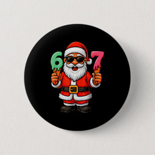 Badge Rond 5 Cm 67 Noël Drôle Six Sept Glace Meme 67 Noël