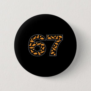 Badge Rond 5 Cm 67 nuggets de poulet Six Seven