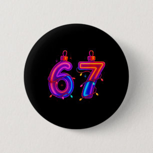 Badge Rond 5 Cm 67 Ornement de Noël Mème Goutte de Glace Pyjama de