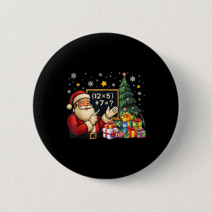 Badge Rond 5 Cm 67 Prof Santa Noël Six Sept Mème Brainrot