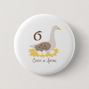 Badge Rond 5 Cm 6 Oies A-Laying
