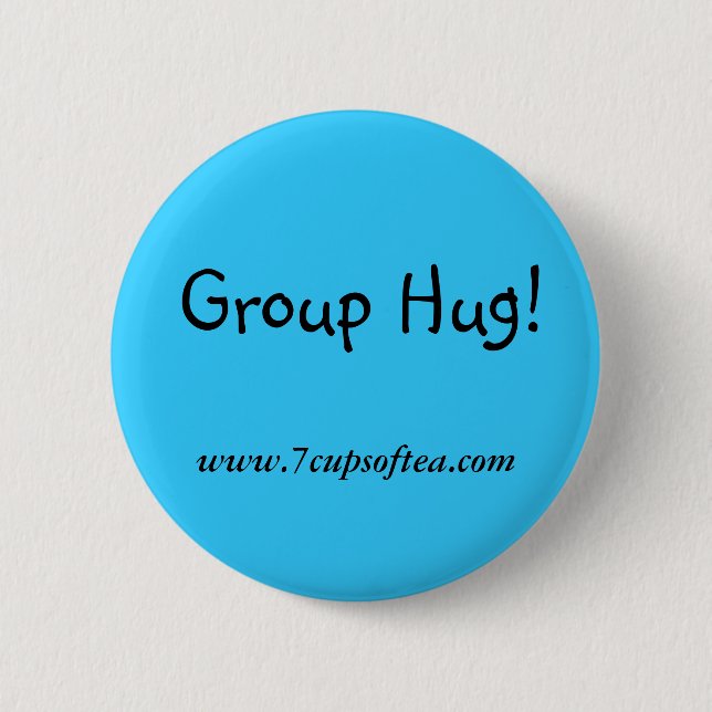 Badge Rond 5 Cm 7 tasses de slogans de thé (Devant)