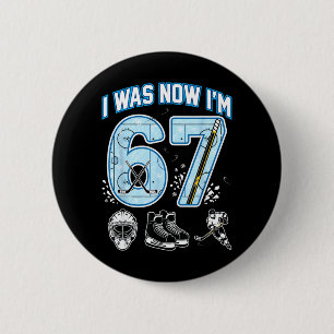 Badge Rond 5 Cm 7e anniversaire J'avais 6 ans Je suis 7 Six Sept 6