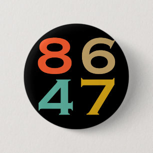 Badge Rond 5 Cm 86 47 Trump contre Trump contre l'échec de Trump e
