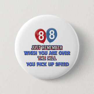 Badge Rond 5 Cm 88 et au-dessus des conceptions d'anniversaire de